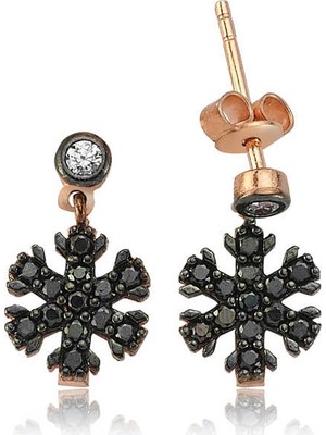 Uravas Store 925 Ayar Gümüş Kar Tanesi Küpe EA0710010 (1177)