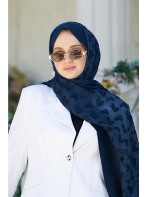 Lacivert Loryan Scarf Lavin Liana Şal