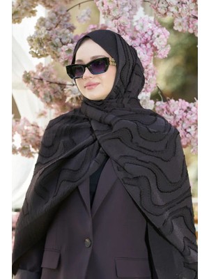 Loryan Scarf Acı Kahve Loryan Scrarf Lavin Girdap Şal