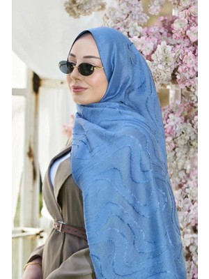 Loryan Scarf Indigo Loryan Scrarf Lavin Girdap Şal