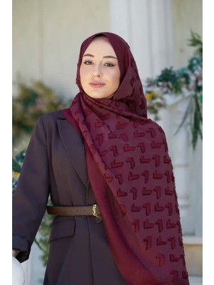 Koyu Bordo Loryan Scarf Lavin Liana Şal
