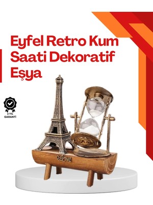 Kaia Life Masa Üstü Ahşap Kum Saati – Dekoratif, Dayanıklı ve Şık