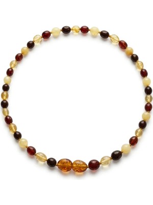 Uçan Geyik Kehribar Doğal Taş Bebek Kolyesi - Güçlü Bağışıklık ve Diş Çıkarma