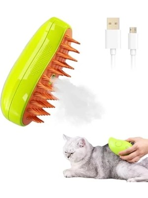 Esranın Dünyası 3'ü 1 Arada Buharlı Kedi Bakım Fırçası - Kedi ve Köpekler Için