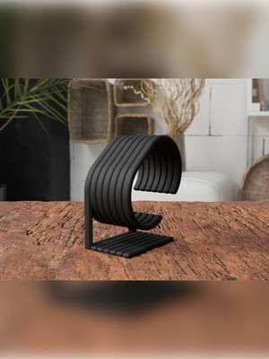 Kariyer Modern Akıllı Saat Standı Siyah Masaüstü Organizer Bileklik Tutucu Şık Tasarım