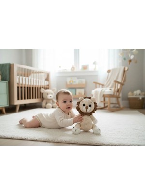 Organic Sisters Toys Organik Uyku Arkadaşı - Organik Oyuncak -Aslan