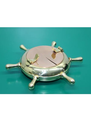 Uravas Store Pirinç Dümenli Kapaklı Küllük