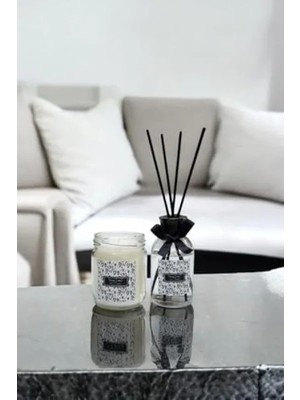 Esranın Dünyası Vanilya Kokulu Kavanoz Mum ve Oda Kokusu Seti