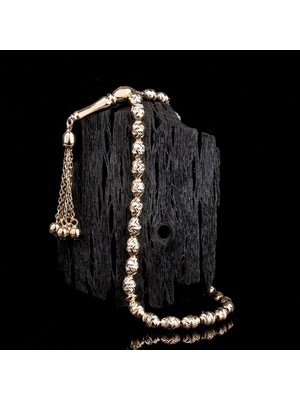 İskender Tesbih 14 Ayar Kalem Işçilikli Altın Tesbih