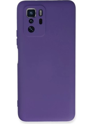BSH Gülbay Mobilya Newface Xiaomi Poco X3 Gt Kılıf Nano Içi Kadife Silikon - Mor