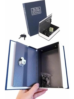 BSH Gülbay Mobilya Gizli Kasa Kilitli Sözlük Görünümlü 18CM Gizli Kasa Büyük Boy Anahtarlı