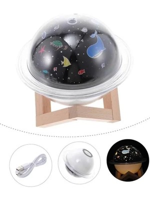 Uravas Store Hava Nemlendirici LED Işıklı Gece Lambası Yıldız Görünümlü Renk Değiştiren