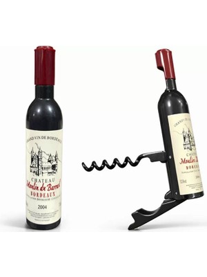 Uravas Store Şişe Tasarımlı Paslanmaz Çelik Tirbuşon Açacak