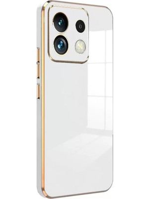 BSH Gülbay Mobilya Newface Xiaomi Poco M6 Pro 4g Kılıf Volet Silikon - Beyaz