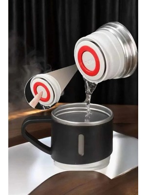 BSH Gülbay Mobilya Şık ve Dayanıklı 3 Bardaklı Termos Seti Uzun Süre Isı Koruma Özellikli