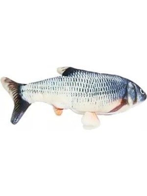 Esranın Dünyası Peluş Kedi Oyuncağı - Balık Şeklinde, Nanesi Otlu Çıngıraklı