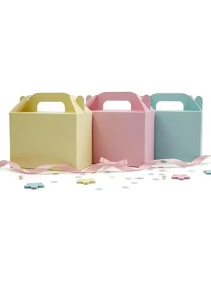 Esranın Dünyası 3'lü Set Karışık Renkli El Geçme Hediye Kutusu - 10X14 cm