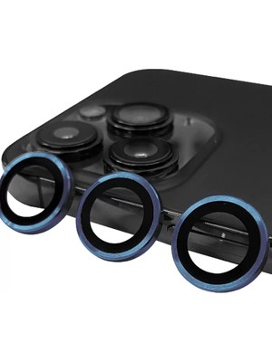 BSH Gülbay Mobilya Newface iPhone 15 Pro Raze Metal Kamera Lens - Lacivert