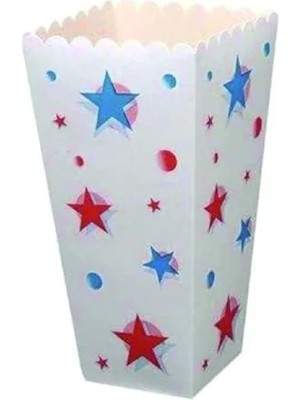 Esranın Dünyası Büyük Karton Popcorn/mısır Kutusu, 50 Adet