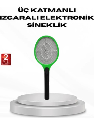 BSH Gülbay Mobilya Yüksek Gerilimli Elektronik Sinek Raket – Sessiz, Kimyasız ve Güvenli Kullanım