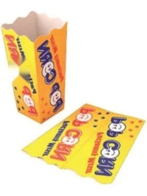 Esranın Dünyası 100 Adet Küçük Karton Popcorn/mısır Kutusu