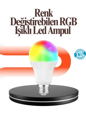 BSH Gülbay Mobilya Renk Değiştiren Rgb LED Ampul 16 Renk Uzaktan Kumandalı 2025 Model