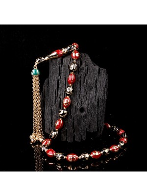 İskender Tesbih Rulet Tasarımlı Altın Tesbih