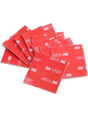 Uravas Store PM-25700 20X20MM Kare Çift Taraflı Bant 10'lu Paket