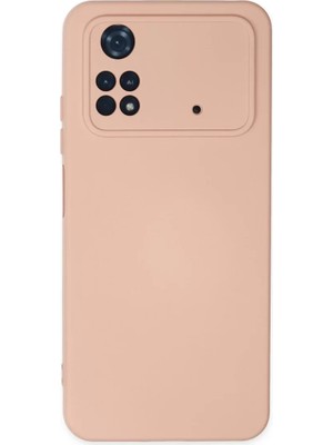 BSH Gülbay Mobilya Newface Xiaomi Poco M4 Pro 4g Kılıf Nano Içi Kadife Silikon - Pudra
