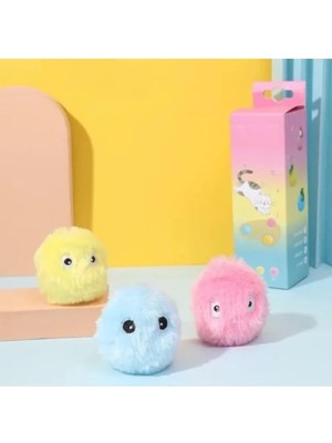 Esranın Dünyası Dokunmaya Duyarlı Sesli Peluş Kedi Oyuncağı, Eğlenceli Top