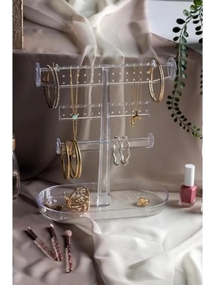 Esranın Dünyası 3 Katlı Takı Düzenleyici Organizer - Modern Tasarım, Dayanıklı