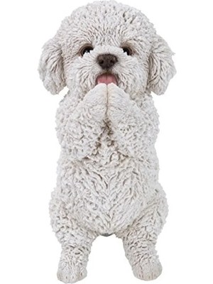 Esranın Dünyası Polireçine Yapılmış Beyaz/siyah Hayvan Heykeli