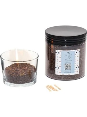 Esranın Dünyası Black Vanilya Kokulu Dekoratif Mum - 250 gr