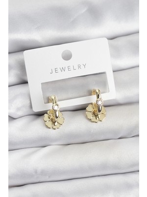 Uravas Store Pirinç Gold Renk Kadın Göçmen Küpe