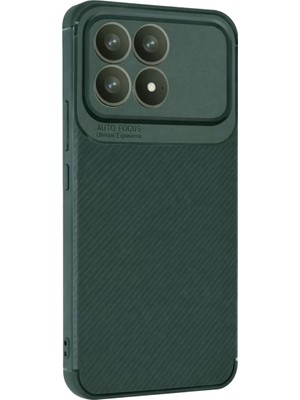 BSH Gülbay Mobilya Newface Xiaomi Poco F8 Pro Auto Focus Karbon Kapak - Koyu Yeşil
