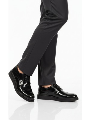 Ayakmod Siyah Rugan Hakiki Deri Erkek Casual Ayakkabı 917 M