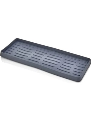 Esranın Dünyası Antrasit Silikon Sabunluk Organizer, 26X10 cm