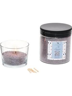 Esranın Dünyası Oud Vanilya Kokulu 250 gr Inci Tozu Mum (30 Adet Fitil Dahil)