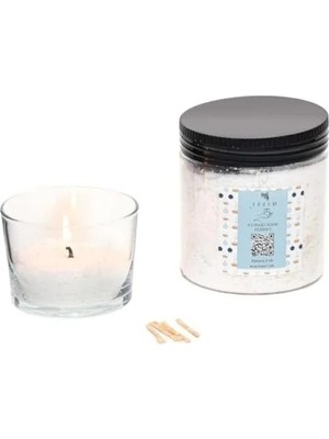 Esranın Dünyası Yasemin Sandal Kokulu Yaratıcı Inci Tozu Mum Seti (30 Fitil Ile)