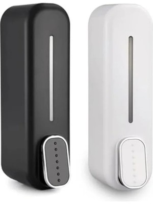 Esranın Dünyası Duvara Monte 350 ml Beyaz Sıvı Sabunluk - Banyo ve Duş Jeli Dağıtıcısı