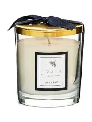 Esranın Dünyası Kapaklı Vegan Mum - Black Vanilya Kokusu (140 Gr)