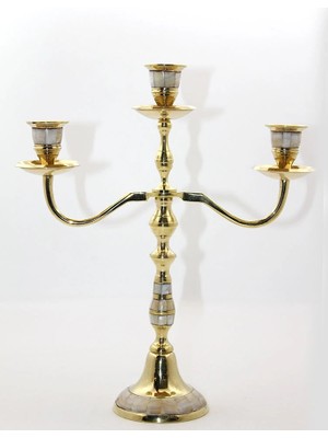 urfakent bilişim ve medya danışmanlık Pirinç Sedefli 3'lü Şamdan Model 2