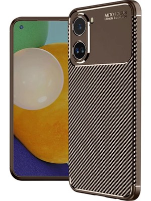BSH Gülbay Mobilya Newface Xiaomi Poco X7 Pro Kılıf Auto Focus Karbon Kapak - Kahverengi