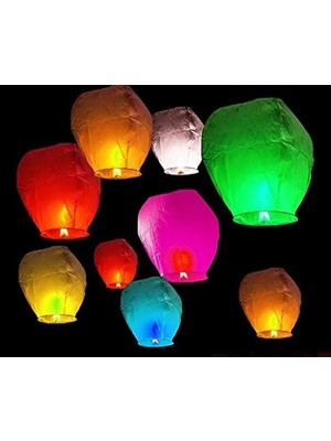 Esranın Dünyası Çok Renkli Dilek Feneri (3 Adet, 100 Cm)