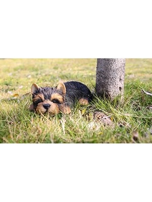 Esranın Dünyası Yorkshire Terrier Heykeli, Siyah, Evcil Hayvan Dostları Için