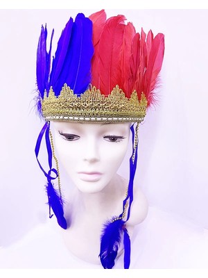 Uravas Store Bordo Renk Tüylü Kızılderili Başlığı | Taraftar Başlığı