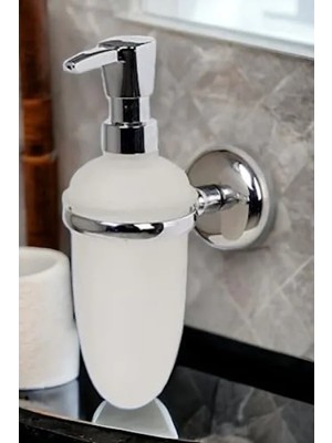 Esranın Dünyası Duvara Monte Krom Cam Sabunluk - Pratik Montaj Aparatları Dahil