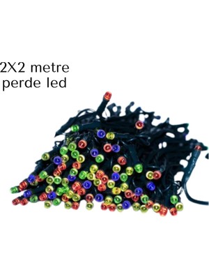 Terrien 2x2 Metre Perde LED Işık