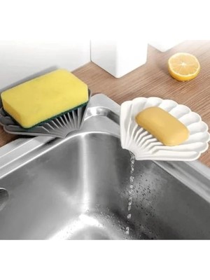 Esranın Dünyası Kaymaz Istiridye Şekilli Silikon Sabunluk