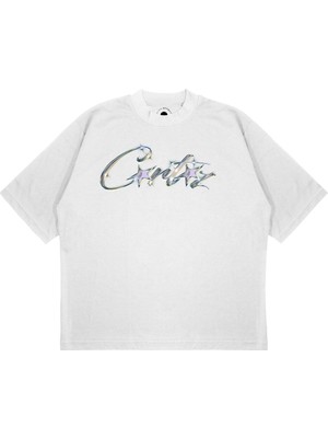 Pure Effect Unisex Oversize Corteız Parlak 3D Baskılı T-Shirt